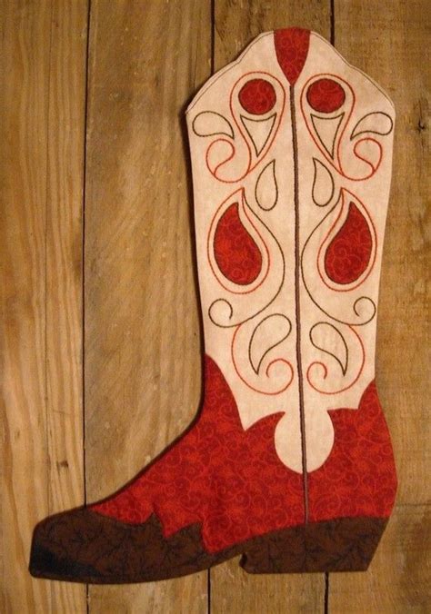 Cowboy Boot Christmas Stocking Pattern 2010 Pdf Version Etsy