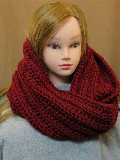 Chunky Scarf/ Crochet Chunky Scarf/ Infinity Scarf/ Circle - Etsy