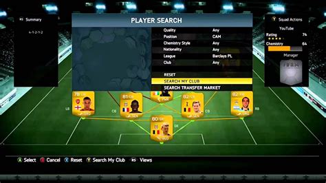 FIFA 14 20K BPL Squad Builder YouTube