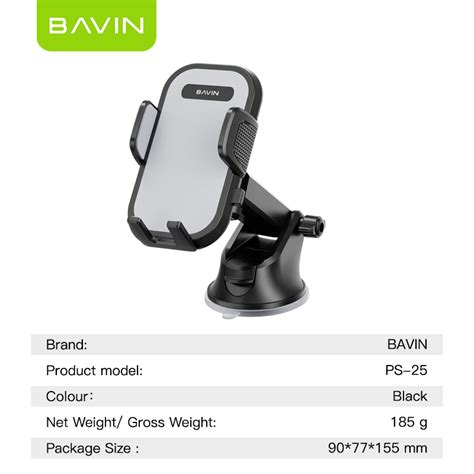 BAVIN PS25 Universal Car Phone Holder 360 Strong Eco Friendly ABS