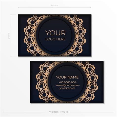 Premium Vector Vector Template For Printing Design Business Cards In