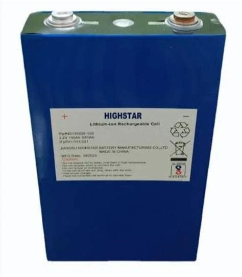 3.2V 100Ah Highstar LFP Prismatic Cells at ₹ 3200/piece | Battery Cell ...
