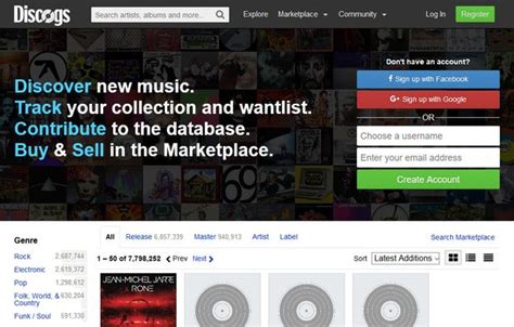 Discogs: Database and Marketplace for Music on Vinyl, CD, Cassette and ... 