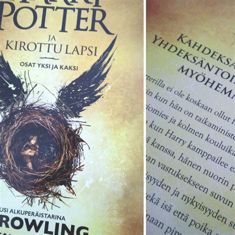 Harry Potter Ja Kirottu Lapsi Kirjakissakahvi Lily