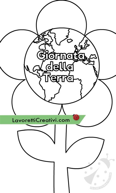 Disegno Sulla Giornata Della Terra Da Colorare Lavoretti Creativi