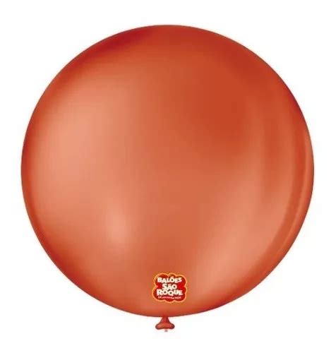 Globo látex São Roque Balão globos terracota 5 50 unidades