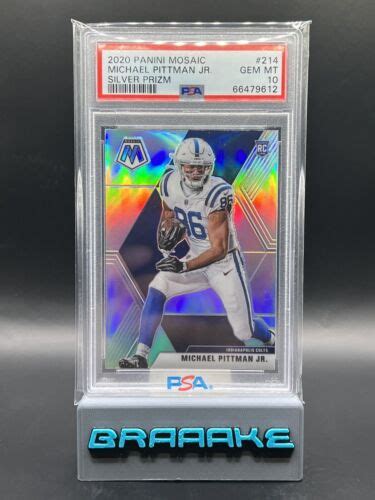 2020 Panini Mosaic Michael Pittman Rookie Card Silver Prizm True Rookie