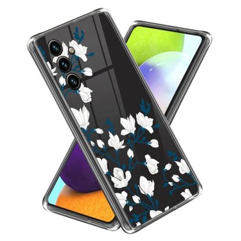 Coque Samsung Galaxy A05s Fleurs Blanches