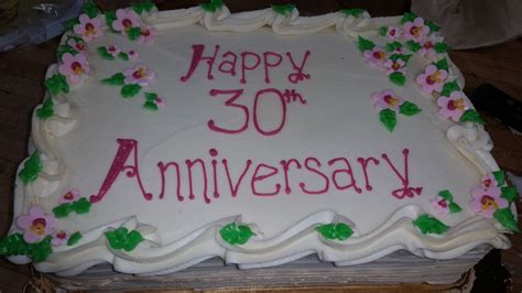 Happy 30th Anniversary Cake