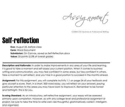 Self-reflection – The Visual Communication Guy