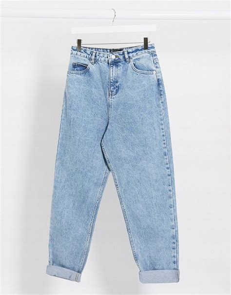 Jeansy Damskie Mom Jeans Niebieskie Rsj Allegro Pl