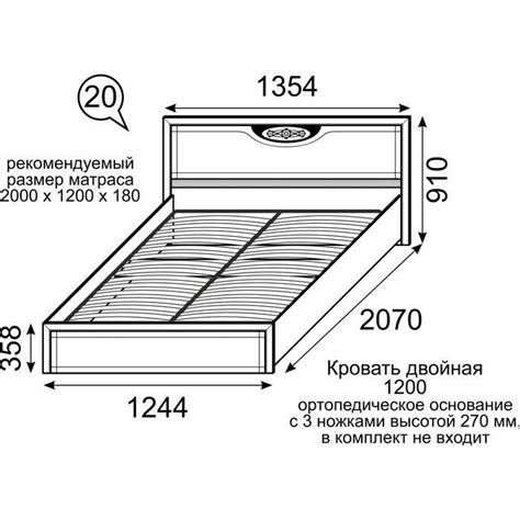 Размеры матрасов для кроватей — подробная информация