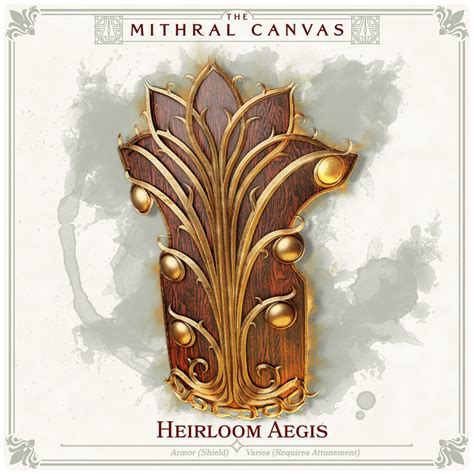 Oc Art Heirloom Aegis Armor The Mithral Canvas 5e Runearthedarcana