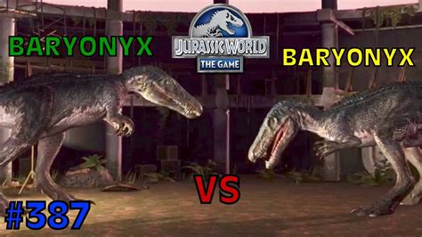 Jurassic World The Game EP 387 Baryonyx Vs Baryonyx YouTube