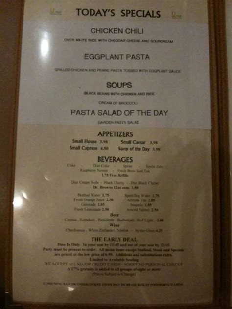 Menu at Union Restaurant & Cafe, Miami