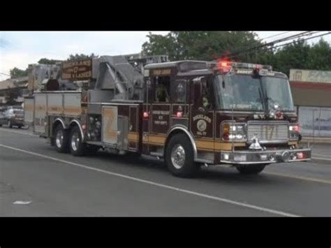 Spring Valley NY Fire Department 17 Tanker 17 Quint Responding YouTube