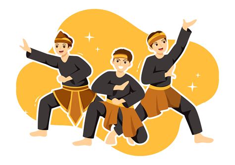 Pencak Silat Sport Illustration Illustration Pack 12 Free Download