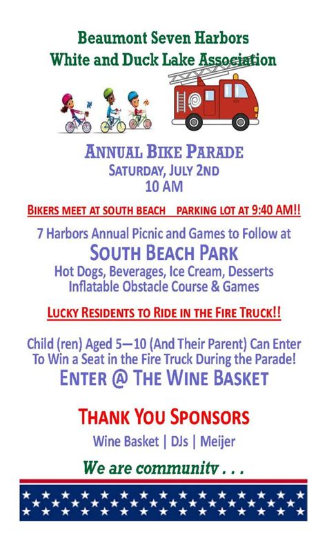 Our Famous 4th Of July Annual Bike Parade Is Around The Corner