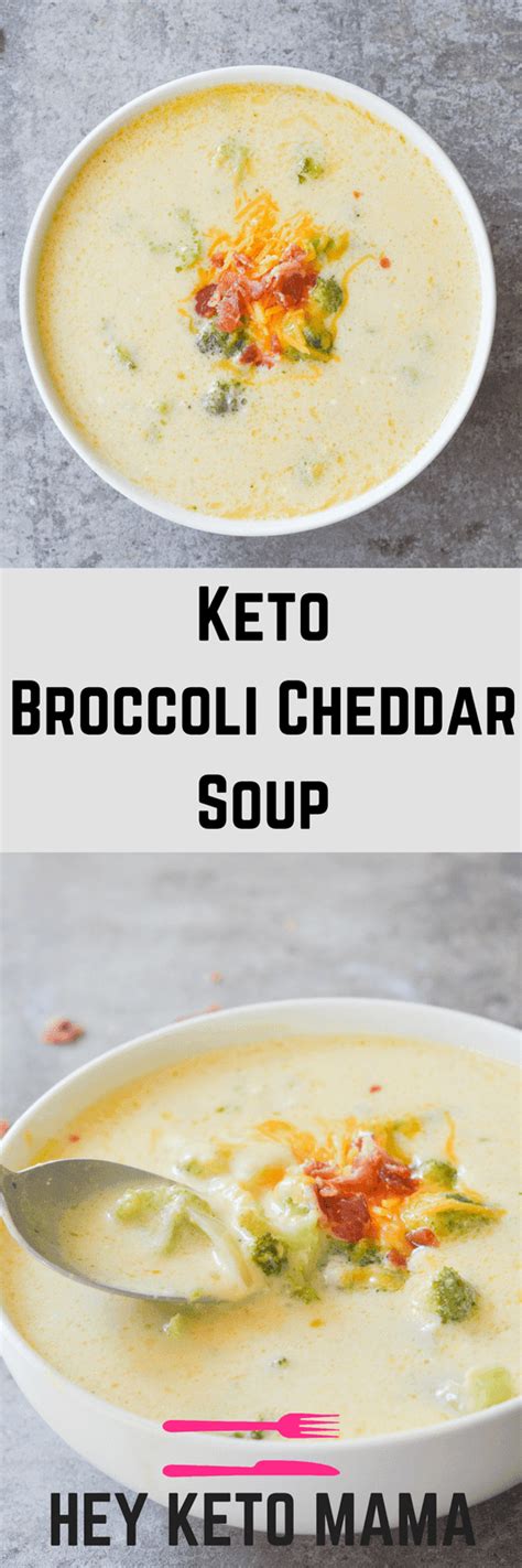 Keto Broccoli Cheddar Soup Hey Keto Mama