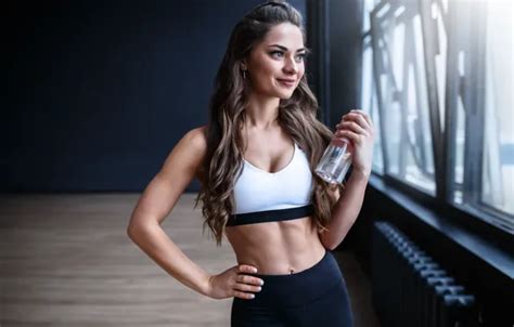 Обои model brunette fitness на телефон и рабочий стол раздел девушки разрешение x