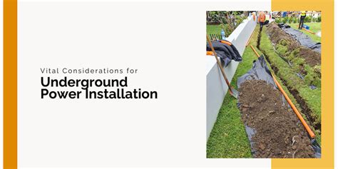 Vital Considerations for Underground Power Installation - Eris Electrical