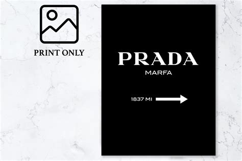 Prada Marfa impresión prada impresión prada arte de pared Etsy