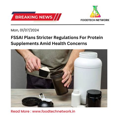 FSSAI Plans Stricter Regulations For Protein Supplements Amid Health