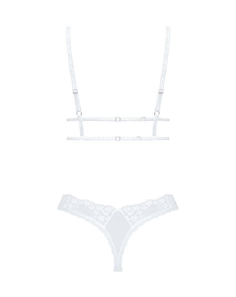 Obsessive Heavenly Lingerie Set Xs Xl Sensuality In White