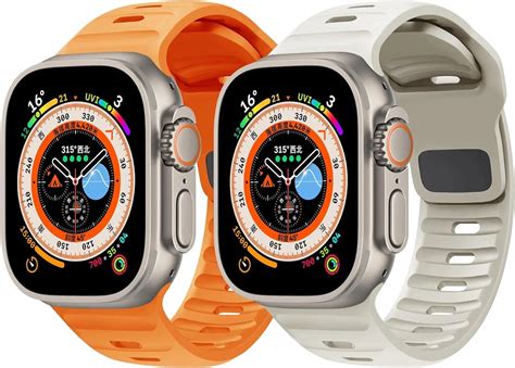 Силиконовый спортивный ремешок для часов Apple Watch Ultra 2 и iWatch ...