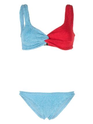 Hunza G Duo Chelsea Crinkled Finish Bikini Set Farfetch