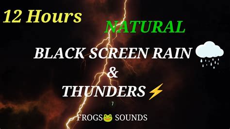 12 Hours Black Screen Rain Sound Relaxation Ultimate Stress Relief