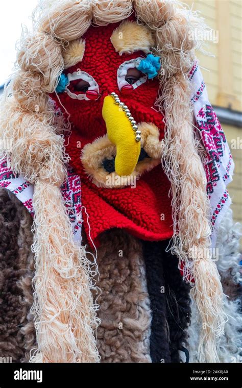 Christmas Carols And Games With Masks Big Carnival Parade Hundreds Of Costumed And Noisy