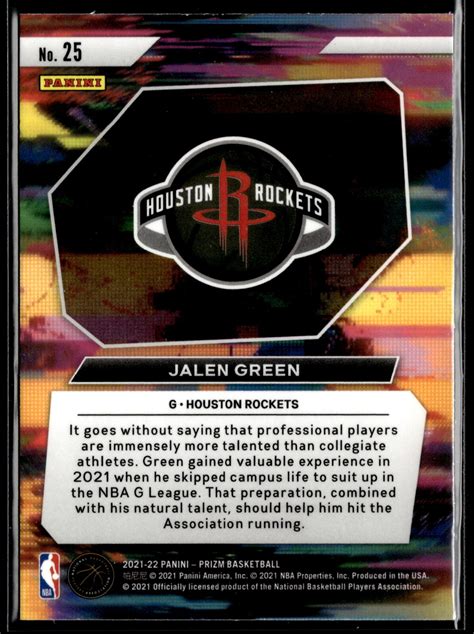 2021 PANINI PRIZM Jalen Green Instant Impact EBay