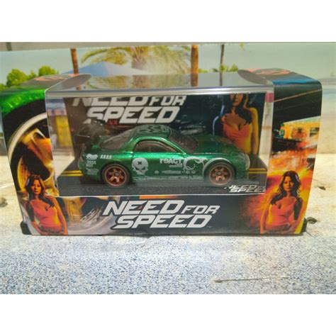 Hot Wheels Mazda Rx Need For Speed PRO Street Custom Pneus De Borracha Shopee Brasil
