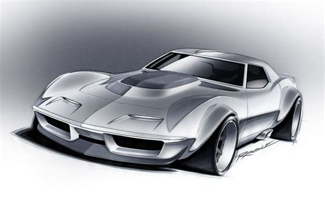 68 Vette Gary Ragle Full Throttle Vehicle Design Concept Car Design Cool Car Drawings Vette