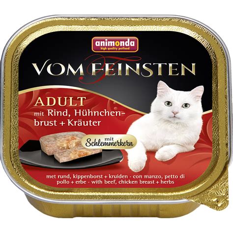 Корм для кошек ANIMONDA Vom Feinsten Adult с говядиной, куриной грудкой ...
