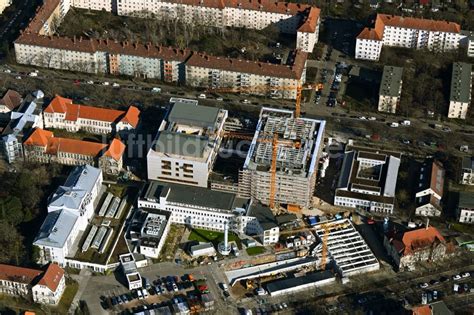 Berlin aus der Vogelperspektive Baustelle für einen Erweiterungs