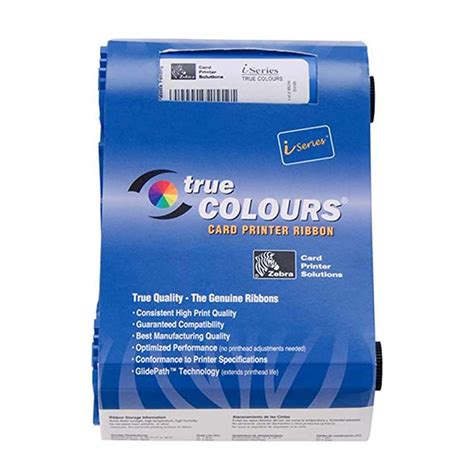 Zebra TRUE COLOURS RIBBON CARTRIDGE YMCKO