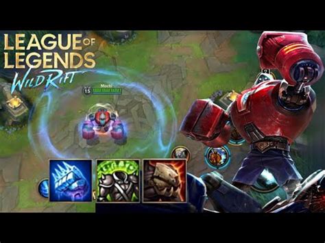 Wild Rift Blitzcrank Gameplay Boom Boom Blitzcrank Best Build Youtube