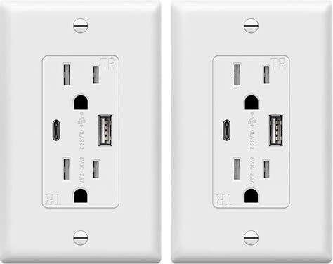 Merkury Innovations 31a Usb Wall Charger 6 Outlet Extender With 2 Usb
