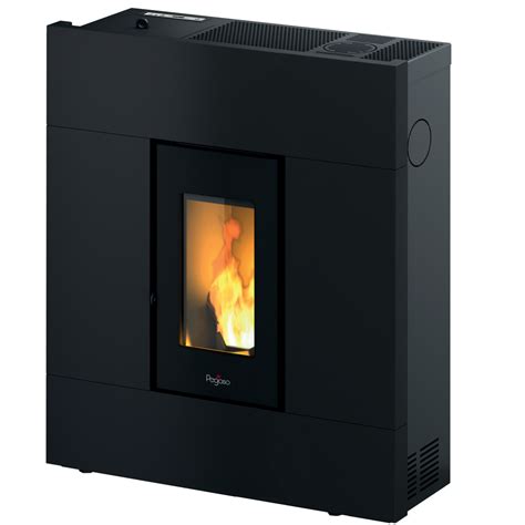 Estufa De Pellet Eco Pasillo Kw Negro Leroy Merlin