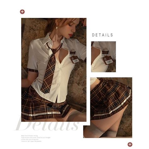 Jual Nyaman Digunakan Frbggs Lingerie Sexy Cosplay Ukuran Jumbo Siswa Rok Mini Jk Godaan