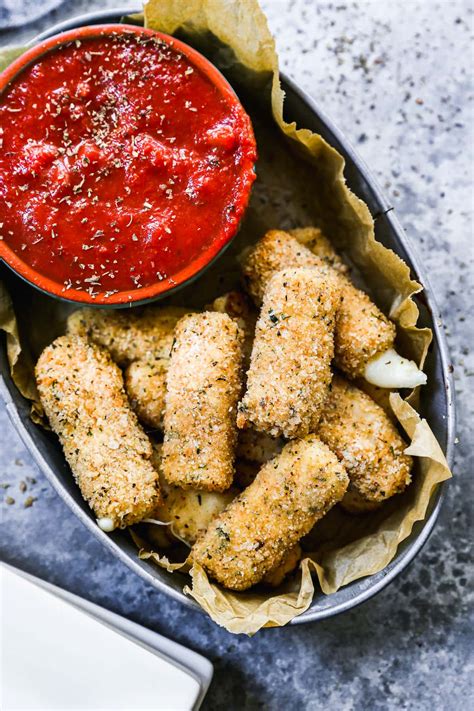 Air Fryer Mozzarella Sticks WellPlated