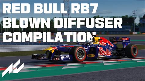 Blown Diffuser Compilation 2 Red Bull Rb7 Assetto Corsa Youtube