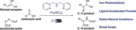 Decarboxylative CC And CN Bond Formation By LigandAccelerated Iron