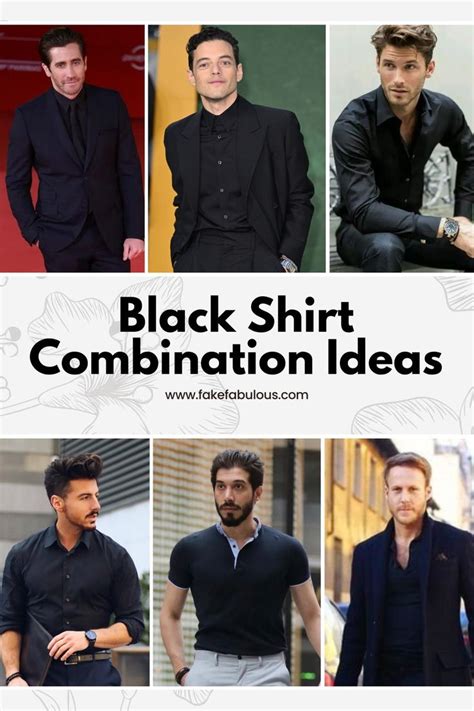 25 Black Shirt Combination Ideas Beyond Basics Fake Fabulous In 2024