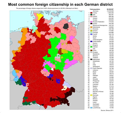 German Immigrants Map