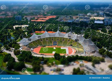 Olympiastadion in Munich stock photo. Image of architecture - 206653280