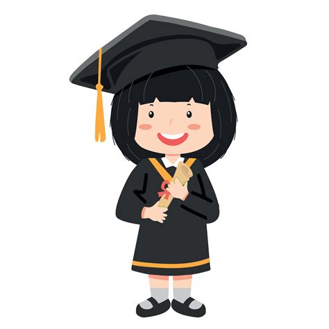 Young boy graduate student in graduation cap 8100885 Vector Art at Vecteezy