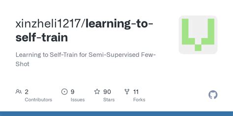 GitHub Xinzheli1217 Learning To Self Train Learning To Self Train